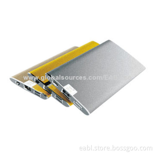 Charger manufacturer, 5,000mAh grade A Li-polymer battery, OEM/ODM, LED indicator, metal housing